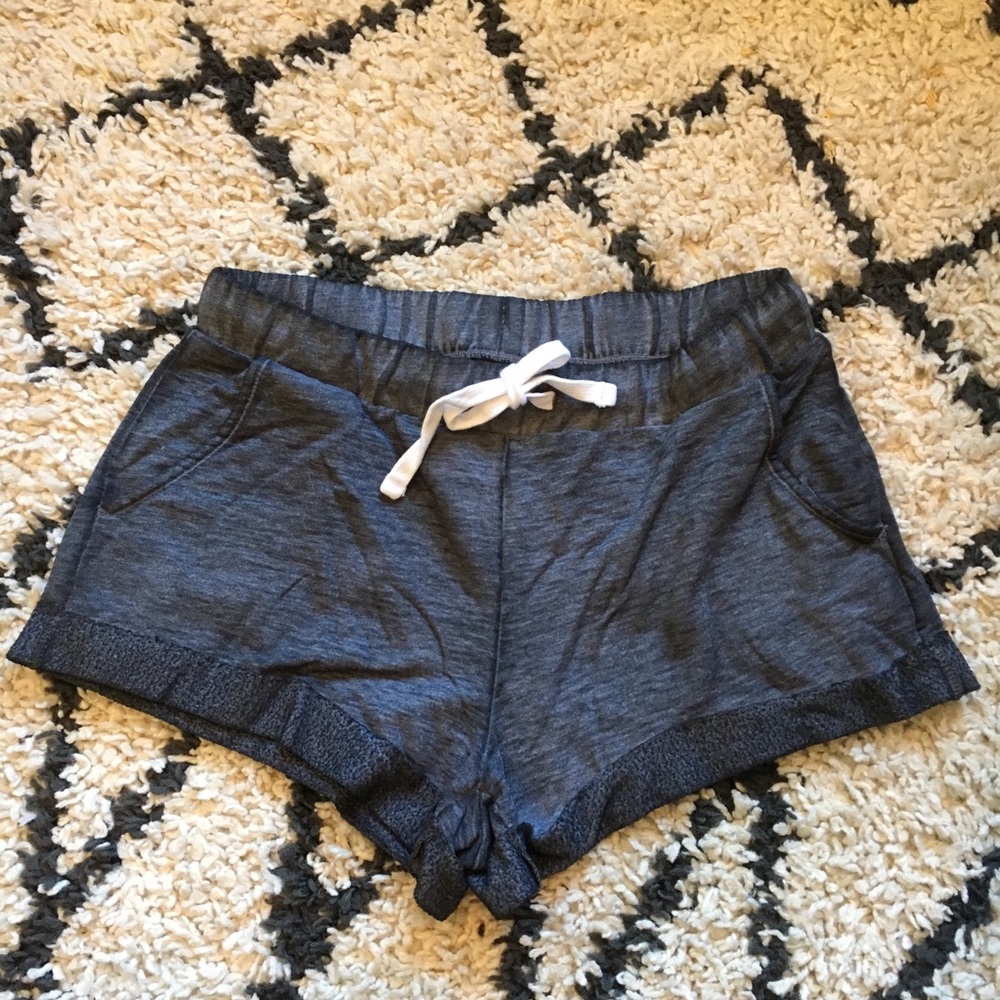 Gray sleep sweat shorts